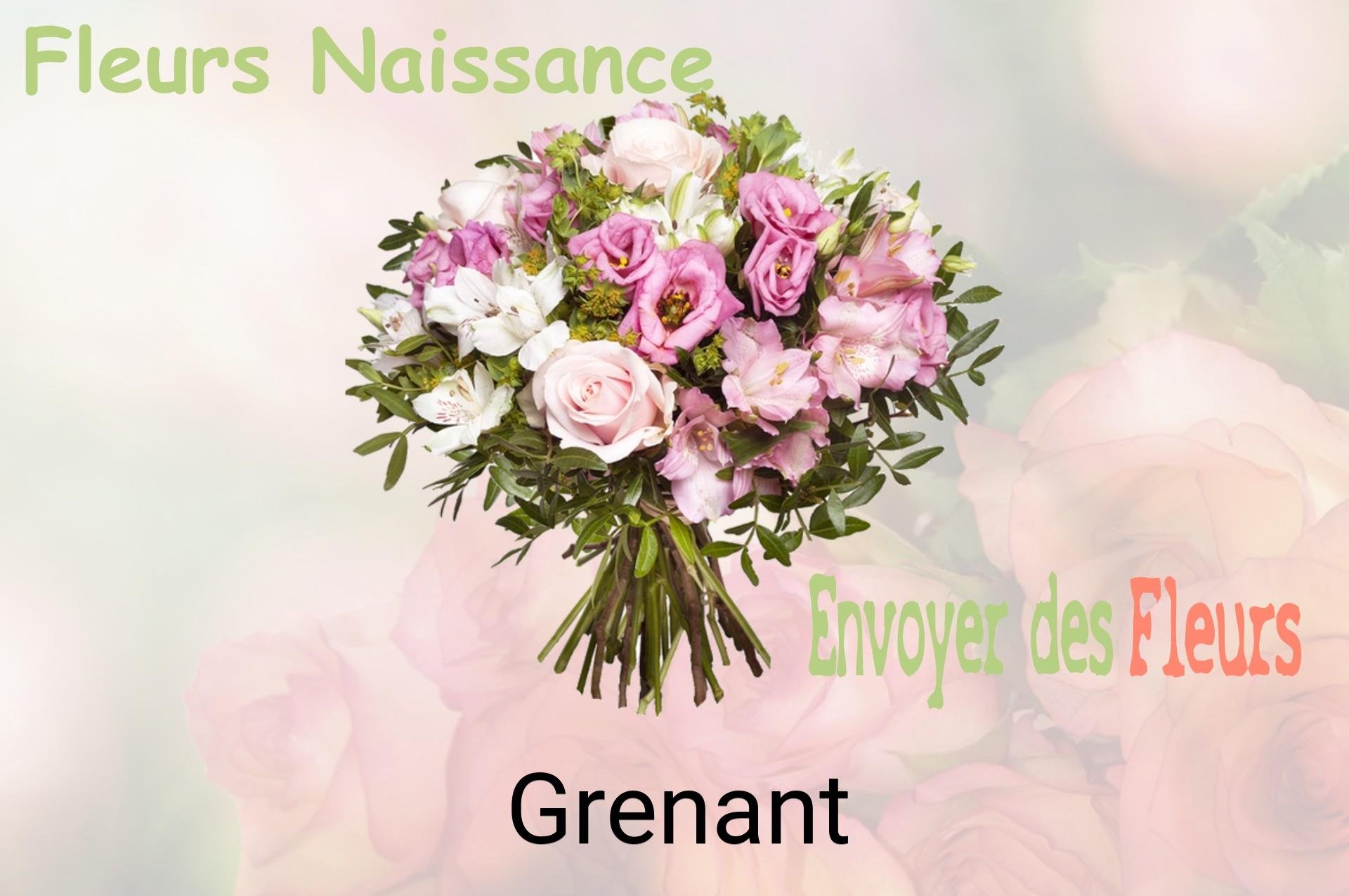 Bouquet de fleurs de naissance livré à Grenant